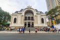 SAIGON, VIETNAM - MAY 31, 2016 - The Opera House at Khoi street in the center of the city of Saigon. It`s One of Ho Chi Minh