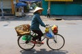 SAIGON, VIETNAM - October 16, 2014: Street vendor on a small street, Saigon, Vietnam.