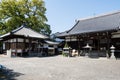 On the grounds of Kichijoji, temple number 63 of Shikoku pilgrimage Royalty Free Stock Photo