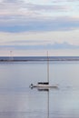 Sail boat anchored at lake Superior Royalty Free Stock Photo