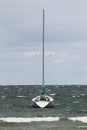 A Sail Boat Docked on Lake Michigan Royalty Free Stock Photo