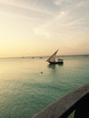 Sail boat docked