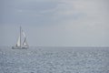 Sail boat on a sea