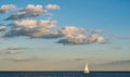 Sail Boat Suneset Royalty Free Stock Photo