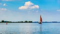 Sail Boat on the Veluwemeer Royalty Free Stock Photo