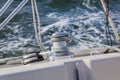 Sail Boat Winch / yachting Royalty Free Stock Photo