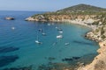 Sail boats in a bay at sea