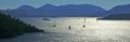 Sail boats at bays of Gocek