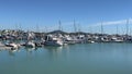 Sail boats moor in Keppel Bay Marina Rosslyn Bay Yeppoon Queensland