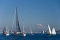 Sail boats in Seattle Royalty Free Stock Photo