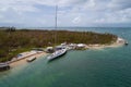 Sail boats washed ashore in the Florida Keys after Hurricane Irma