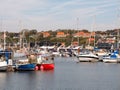 Harbour of Lemvig on south bank of Limfjord, North Jutland, Denmark Royalty Free Stock Photo