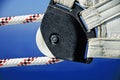 Sail pulley and ropes Royalty Free Stock Photo