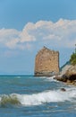 Sail Rock at coast Black Sea Royalty Free Stock Photo