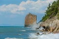 Sail Rock at coast Black Sea Royalty Free Stock Photo