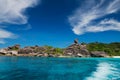 Sail rock landmark of Similan island in summer Royalty Free Stock Photo