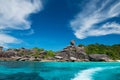 Sail rock in Similan island at summer, Phang Nga Royalty Free Stock Photo