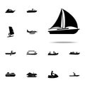 sail, sailboat icon. water transportation icons universal set for web and mobile Royalty Free Stock Photo