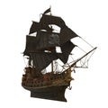 Sail Ship Isolated Royalty Free Stock Photo