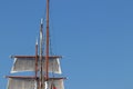 Sail ship with mast in Klaipeda in Lithuania Royalty Free Stock Photo