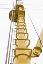 Iron ladder sail Royalty Free Stock Photo