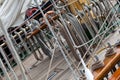 Sail ship rigging