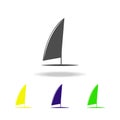 sail surfer multicolored icons. Element of sport icon Can be used for web, logo, mobile app, UI, UX