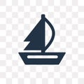 Sail vector icon isolated on transparent background, Sail trans