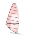Sailboard isolate on white background Royalty Free Stock Photo