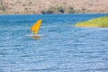 Sailboarding Dam Royalty Free Stock Photo