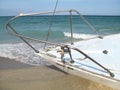 Sailboat Abandoned Beach Side