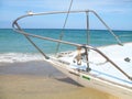 Sailboat Abandoned Beach Side