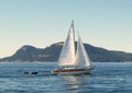 Sailboat on Bay Royalty Free Stock Photo