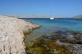 Sailboat in a beautiful cove