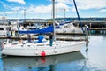 Sailboat in Bell Harbor Marina