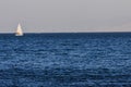 Sailboat on the blue aegean turkish sea Royalty Free Stock Photo