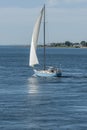 Sailboat Buckwheat heading toward Buzzards Bay Royalty Free Stock Photo