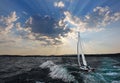 Sailboat in the clouds.