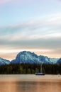 Sailboat in Colter Bay