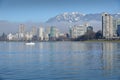 English Bay, Coast Mountains, Sailboat