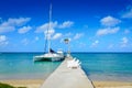 Sailboat Dock - Jamaica Royalty Free Stock Photo