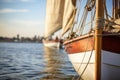 Docked Sailboat in Water Royalty Free Stock Photo