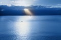 Sailboat at dusk