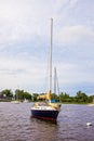 Sailboat in East Greenwich Bay Rhode Island USA