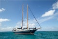 Sailboat with double masts in Grand Caymen