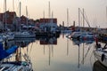 Sailboat Harbor on Bornholm, Denmark Royalty Free Stock Photo