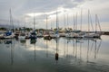 Sailboat harbor in Haleiwa, Oahu, Hawaii