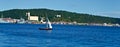 Sailboat in the harbor of Oslo