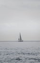 Sailboat heading out to Sea Royalty Free Stock Photo