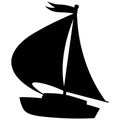 Sailboat Icon Royalty Free Stock Photo